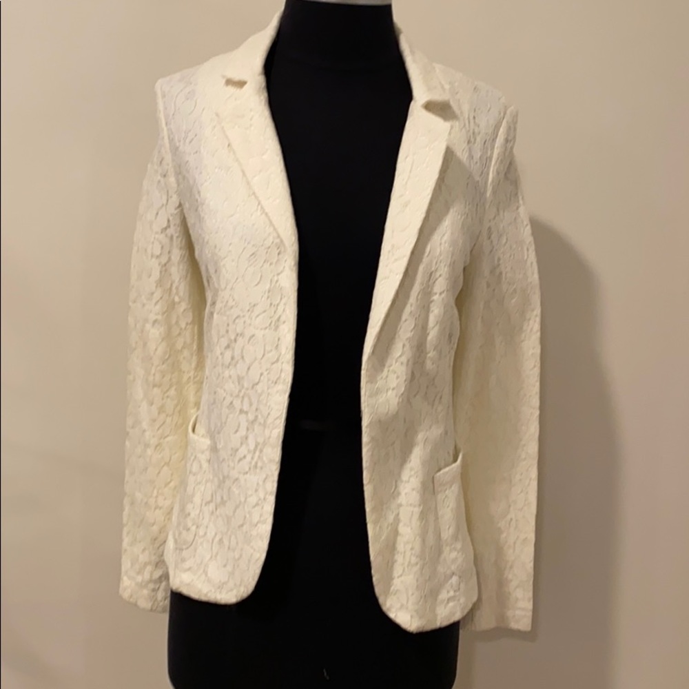Rory Beca white lace blazer